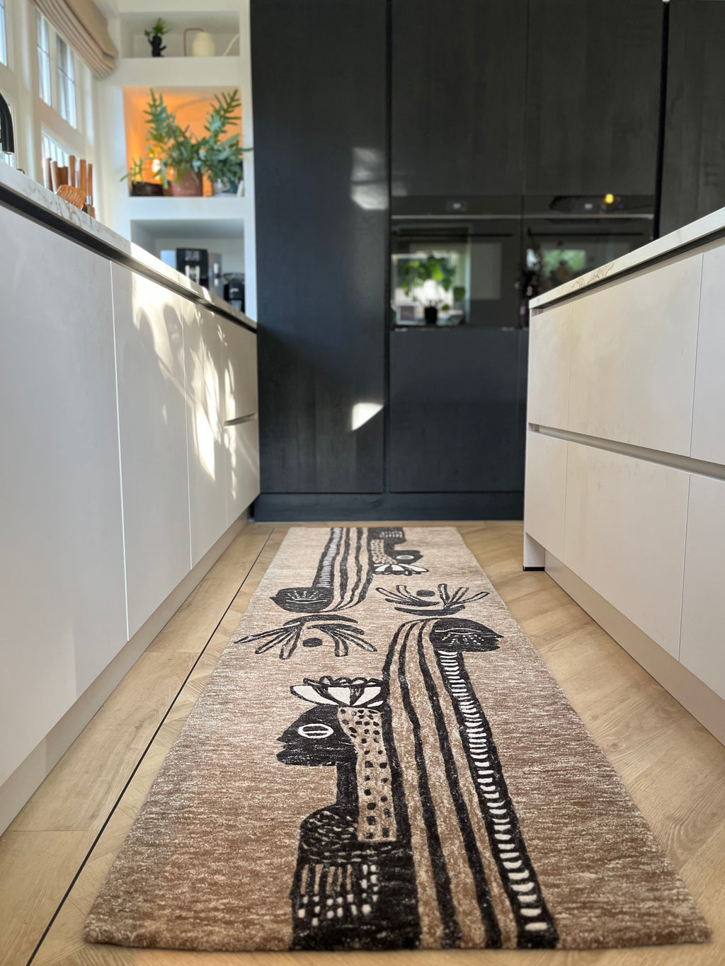 Natural wool runner, Nala, 75x260cm