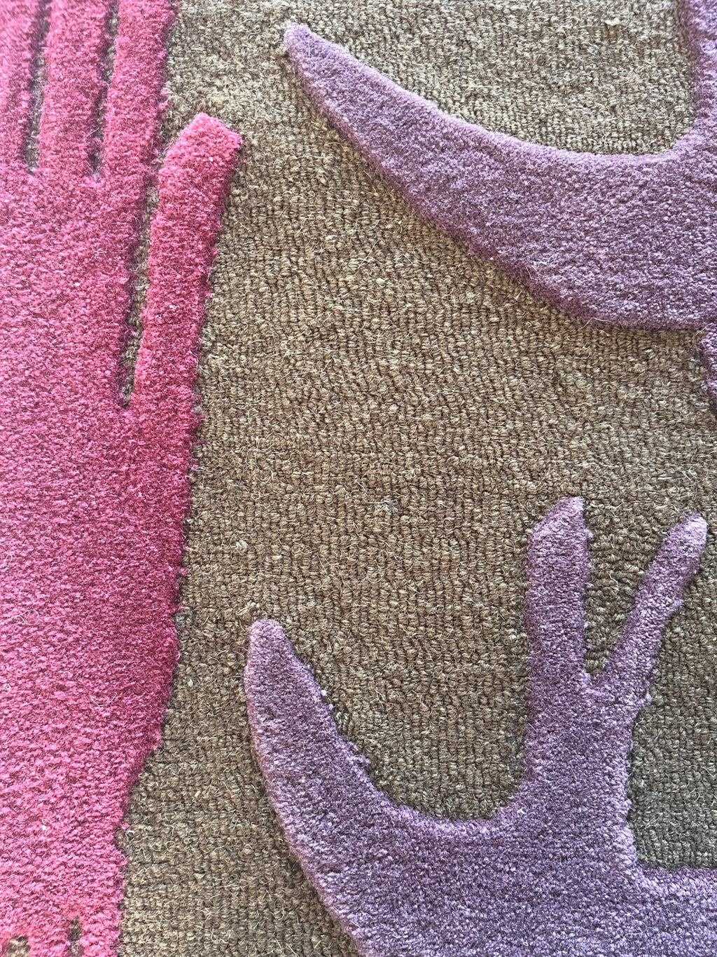 Olive green handtufted stairrunner 60x700cm