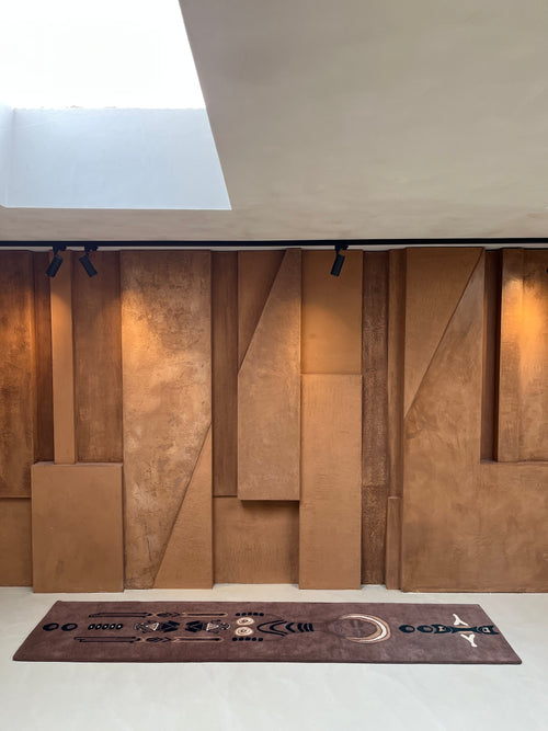 Handtufted Guardian frog runner 70x300cm Brown