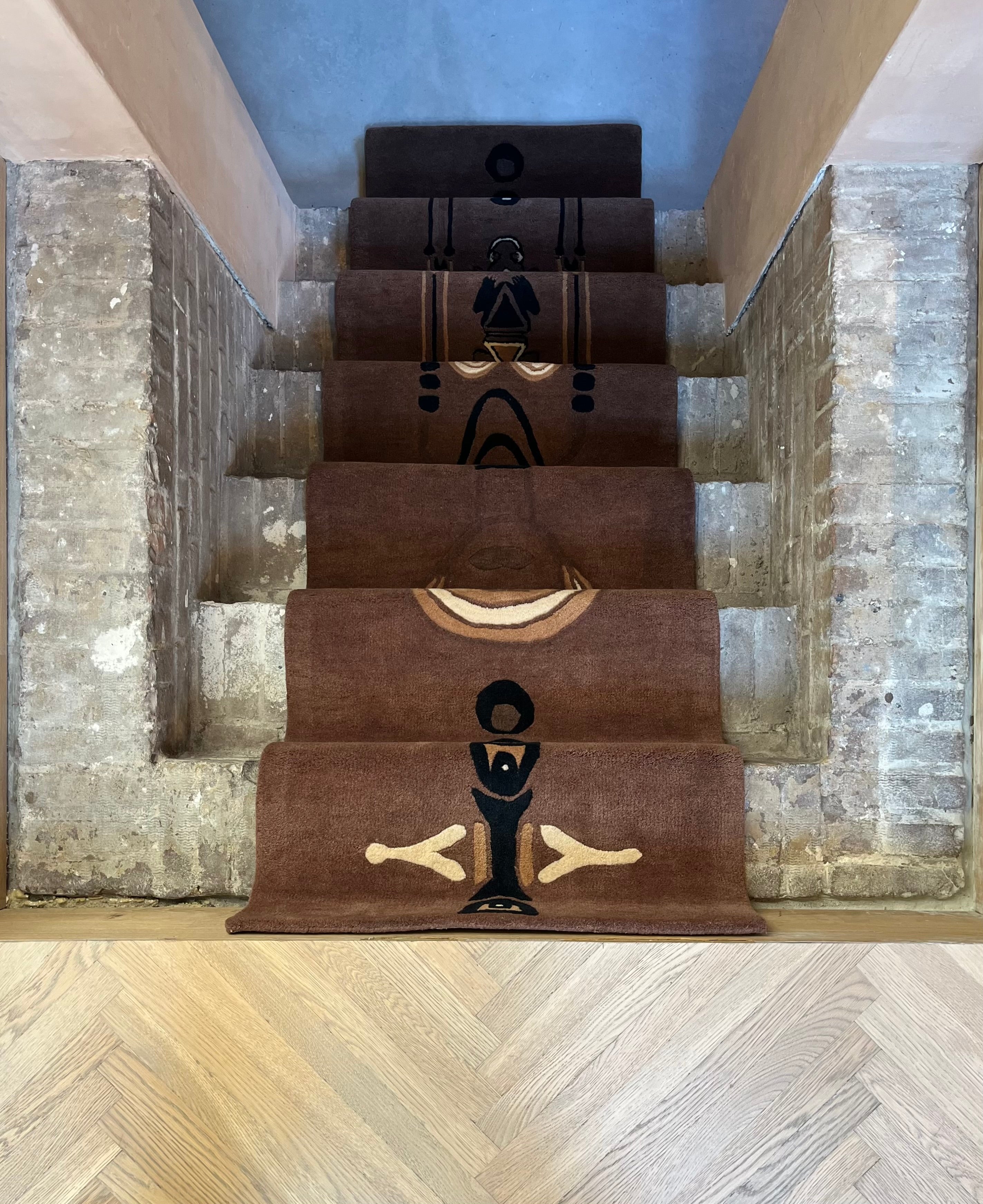 Handtufted Guardian frog runner 70x300cm Brown