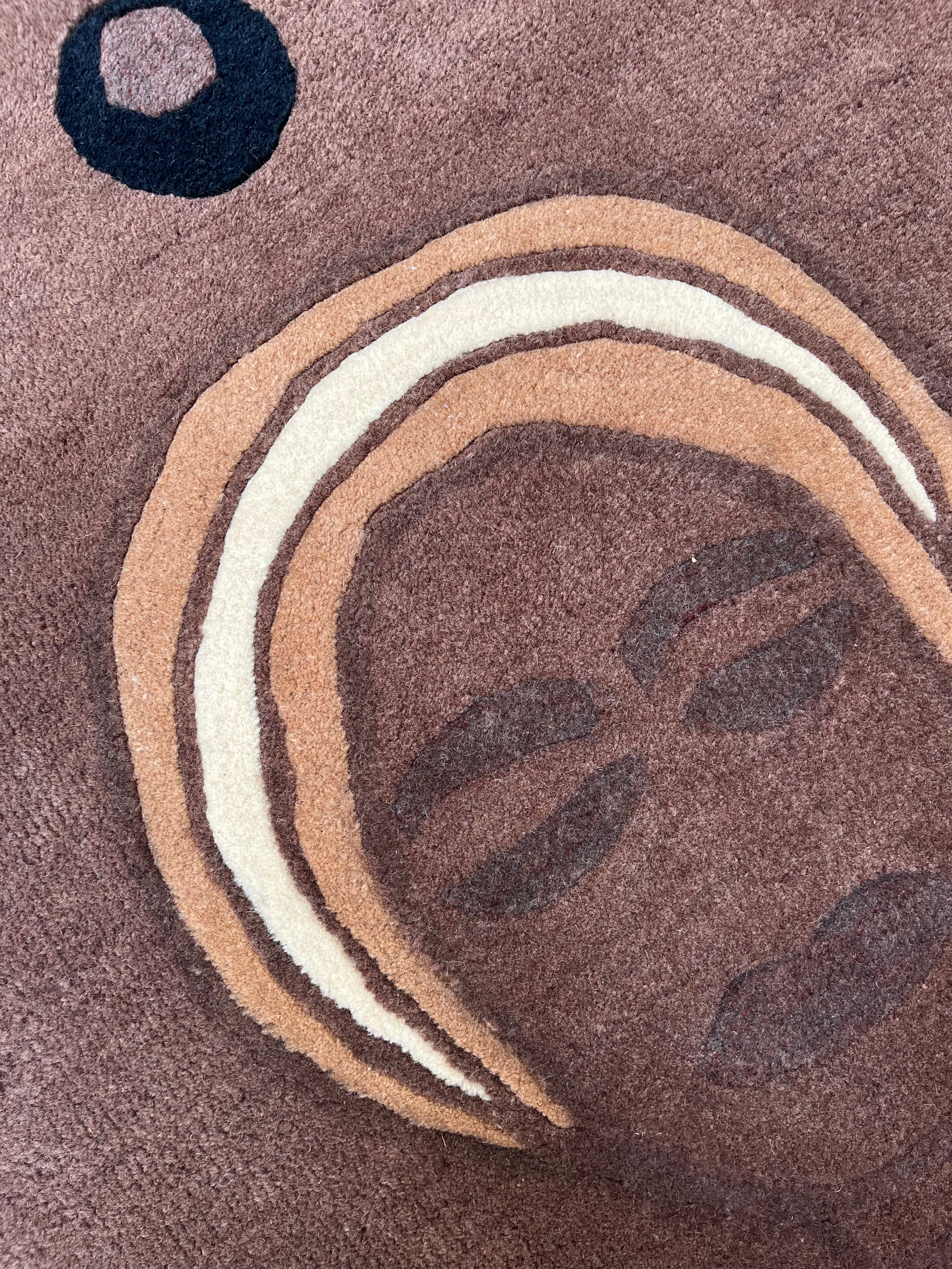 Handtufted Guardian frog runner 70x300cm Brown