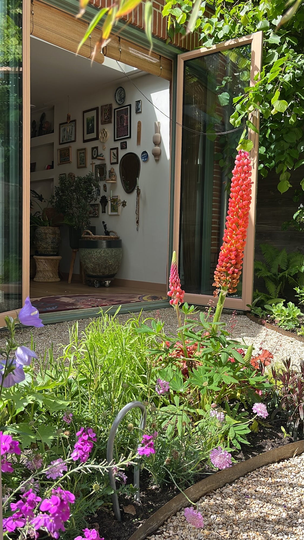 Handtufted wool doormat, beautiful sunshine, 192x90cm